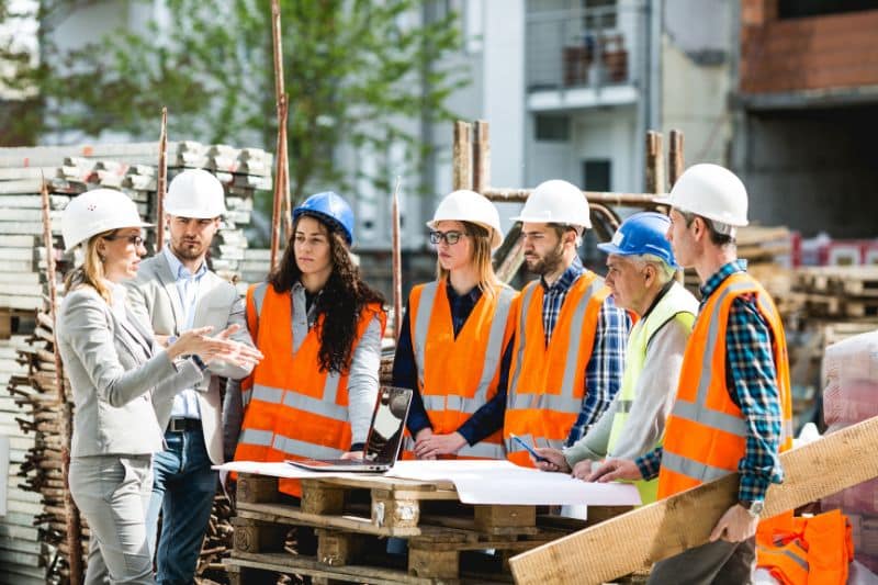 an image of labour hire workers in a construction site